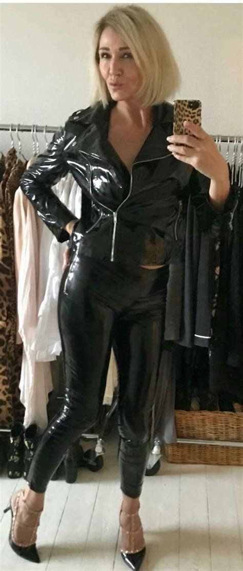 pin by 65bigfoot bahe on sexy grannys in 2019 leather leather pants silk satin