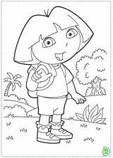 Dora Coloring Dinokids Explorer Close Print sketch template