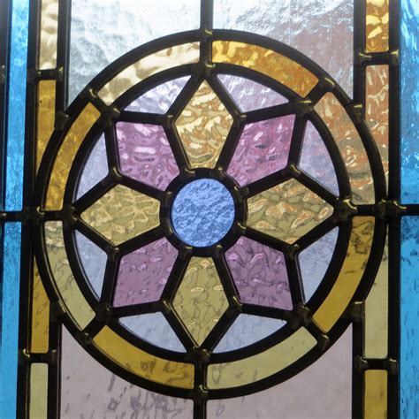 detailed traditional stained glass  period home style