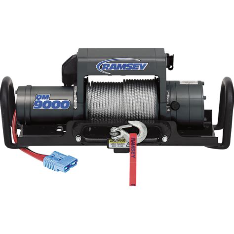 ramsey quick mount  volt dc powered electric truck winch  lb capacity galvanized
