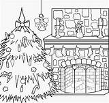 Coloring Christmas Fireplace Pages Scene Xmas North Pole Drawing Colouring Nativity Catholic Printable Color Scenes Fireplaces Kids Fresh Getcolorings Shrewd sketch template