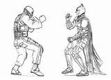 Coloring Pages Bane Batman sketch template