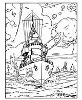 Coloring Pages Army Navy Battleship Printable Forces Armed Kids Drawing Adult Coloring4free Colouring Anchor Sheets Online Sheet Military Color Drawings sketch template