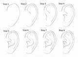Drawing Step Ears Manga Drawings Draw Ear Oreille Dibujo Dessin Tutorial Dibujos Tipos Easy Orejas Techniques Oreja Tutorials Pencil Faces sketch template