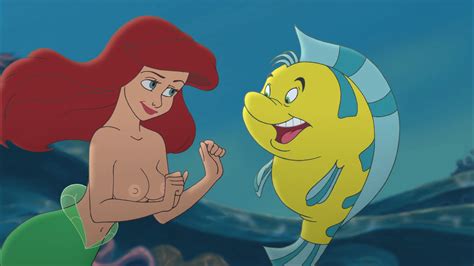 1262696 Ariel Backdoorgoat Flounder The Little Mermaid Edit Disney