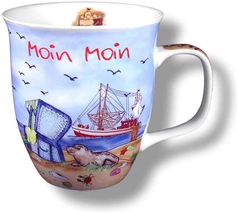 grosse tasse kaffeepott becher moin moin maritim deutsches produktdesign