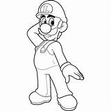 Luigi Mario Coloring Pages Super Bros Printable Print Kids Color Bad Guys Paper Draw Clipart Colouring Colour Dolphin Library Mansion sketch template
