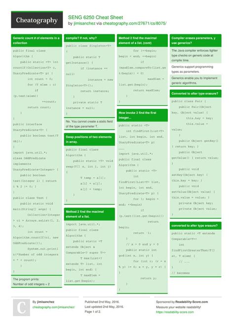 pin  cheat sheets