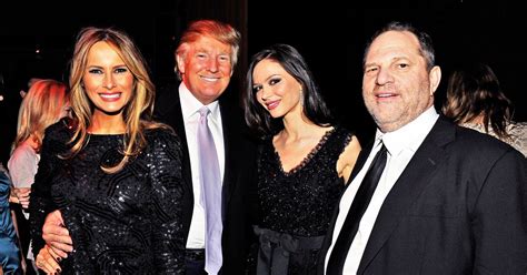 why is trump so excited about the harvey weinstein scandal
