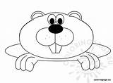 Groundhog Coloring Pages Sheets Coloringpage Eu Clip Clipart Hog Ground Choose Board sketch template