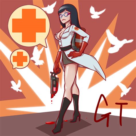 tf2 female medic by gotwin9008 on deviantart