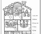 Worksheet Rooms House Worksheets Elementary Vocabulary Classroom sketch template