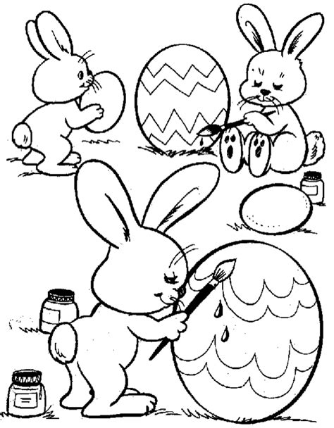 printable easter bunny eggs coloring page coloringpagebookcom