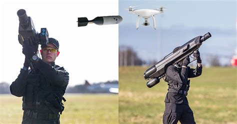 bazooka takes  drones  firing net rockets