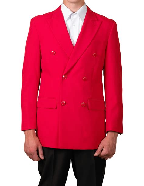 mens red double breasted blazer suit jacket   ebay
