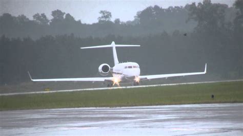 global express  takeoff  lone star executive airport youtube