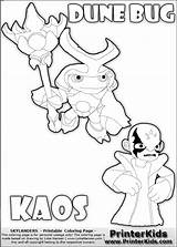 Coloring Darkspyro Kaos Template Pages sketch template