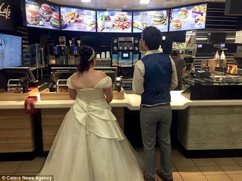 St Helens Newlyweds Head To Mcdonald S Daily Mail Online