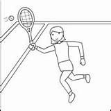 Coloring Online Sports Tennis Tenis sketch template