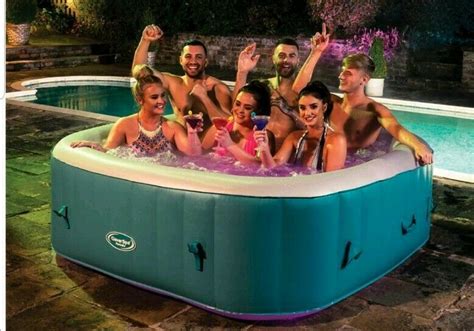 Cleverspa Marbella Square Out Door Hot Tub Spa Jacuzzi