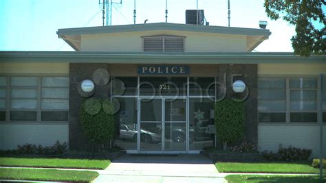 small town police station stock footage police town small footage