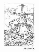 Kleurplaten Kleurplaat Volwassenen Molen Herfst Windmill Landschappen Moeilijk Kleuteridee Landschap Paddestoelen Dieren Kleurboek Downloaden Uitprinten Bezoeken Hollandse sketch template