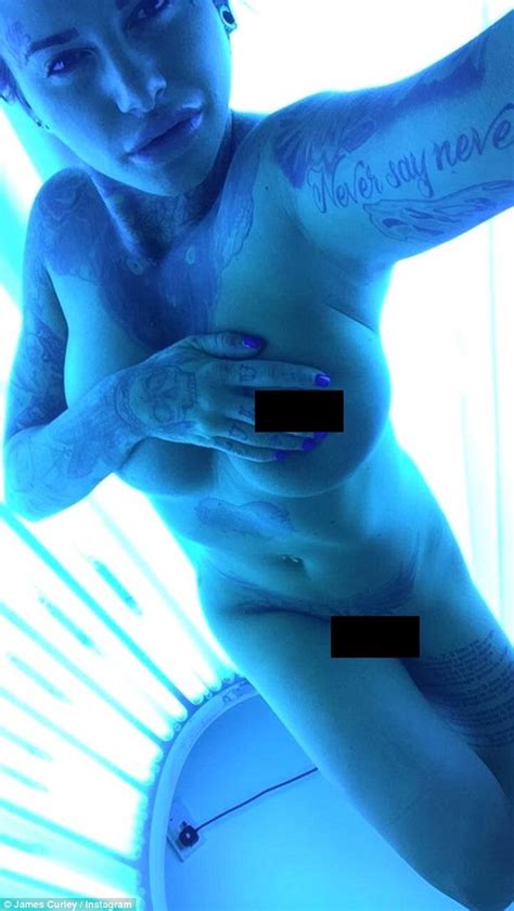 mtv bad girl jemma lucy goes totally naked in sunbed