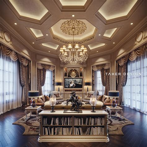luxury mansion interior dubai  behance