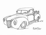 Truck Chevy Coloring Pages Ford Vintage Pickup Silverado 1940 Old Printable Trucks Instant Etsy Getcolorings Car Color Getdrawings Line Colorings sketch template