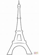 Francia Supercoloring Eiffelturm Facil Ausmalen Eifel Categorías Pintar Effel sketch template