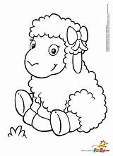 Coloring Sheep Lamb Pages Baby Drawing Cute Mary Had Little Shaun Kids Outline Beavis Colouring Butthead March Printable Clipart Ovelha sketch template