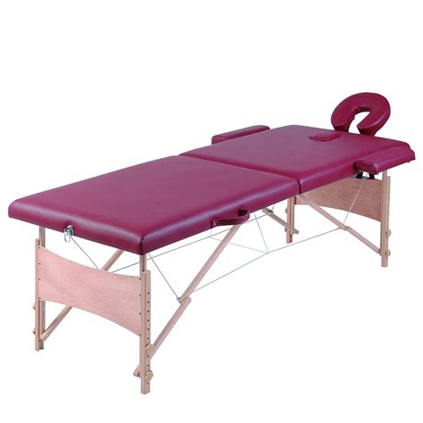 acrofine wooden portable massage table  deluxe pu leather buy