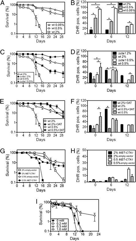 Caloric Restriction Or Catalase Inactivation Extends Yeast