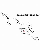 Coloring Solomon Islands Map Pages Countries Scream Norway Advertisement Coloringpagebook sketch template