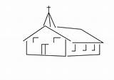 Church Coloring Printable Pages Large sketch template