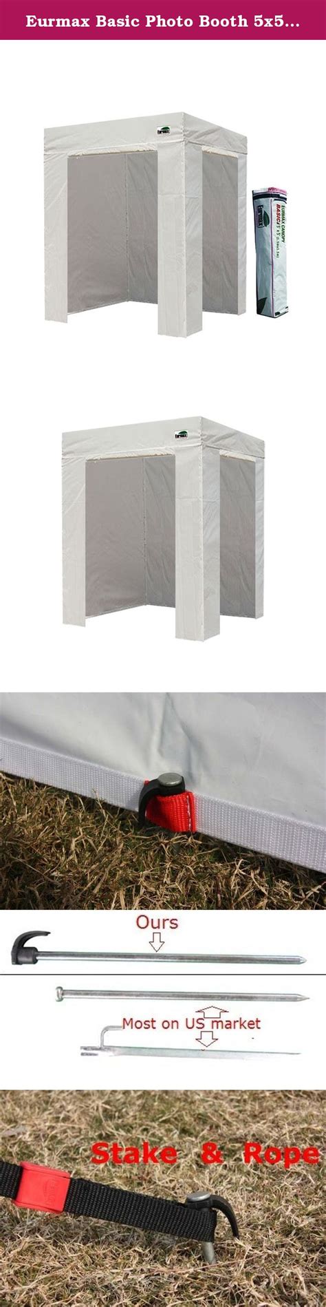 eurmax basic photo booth  pop  canopy folding tent instant outdoor gazebo  zipper