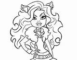 Monster High Clawdeen Coloring Wolf Para Colorear Imagenes Drawing Pages Coloringcrew Energy Print sketch template