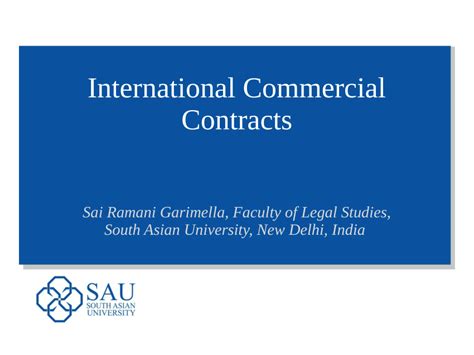 international commercial contracts