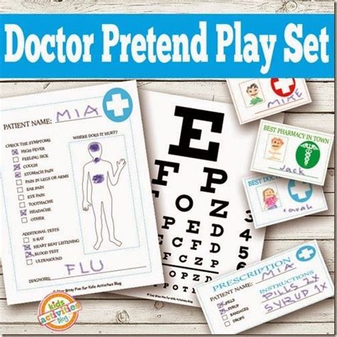 printable doctor pretend play dramatic play preschool dramatic