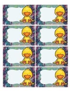 printable rubber duck  tags  template