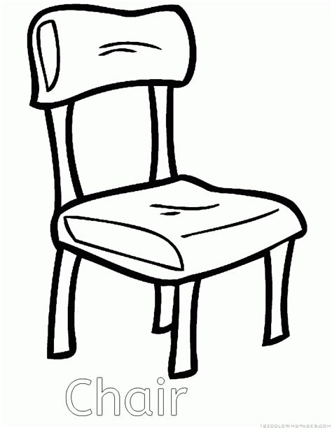 chair coloring pages coloring home