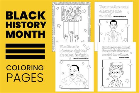 black history month coloring pages  printables  merry