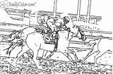 Derby Colouring Racehorse Jockey Kunjungi Secretariat sketch template