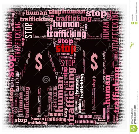 Stop Human Trafficking Stock Illustration Illustration Of