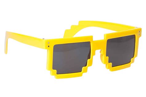 Pixel Sunglasses 8 Bit Geek Nerd Pixelated Eye Glasses Fashion Accessory