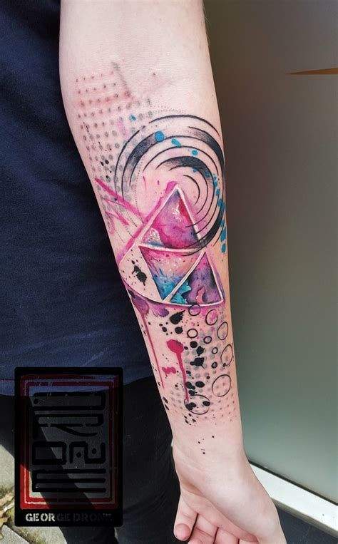 george drone watercolor abstract tattoo tattoos sleeve tattoos