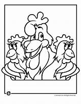 Coloring Pages Chicken Kids sketch template