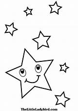 Coloring Star Stars Pages Sky Printable Shooting Kids Drawing Shape Constellation Hearts Moon Trek Bethlehem Enterprise Entitlementtrap Wars Colouring Color sketch template