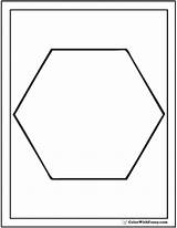 Hexagon Polygons Colorwithfuzzy Triangles sketch template