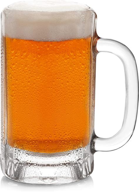 amazoncom libbey heidelberg glass beer mugs  ounce set   beer glasses coffee cups mugs